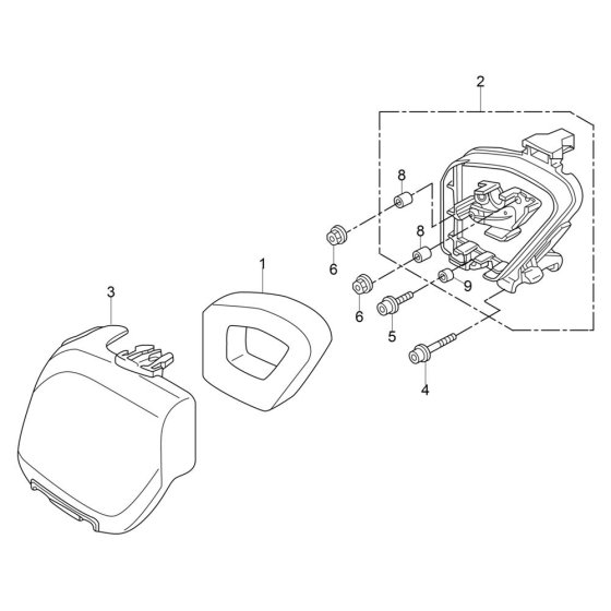 Air Cleaner Assembly for Wacker P35A Screed