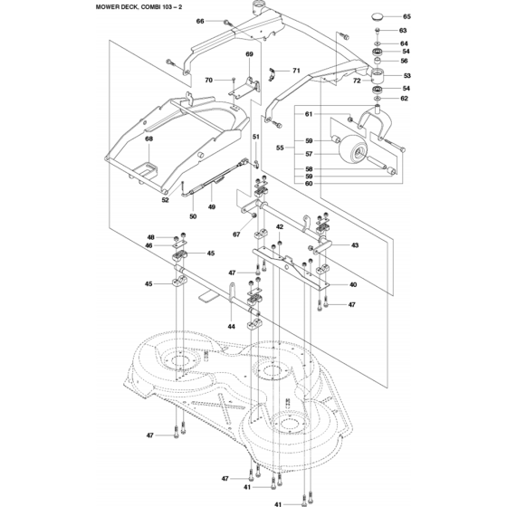41" Cutting Deck Assembly