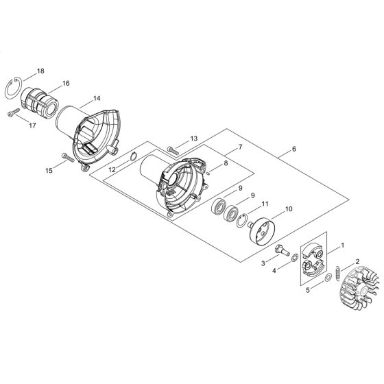 Clutch for ECHO PAS-2620ES