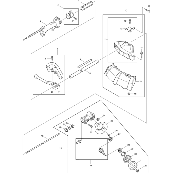 Guard Assembly for Makita DBC260L