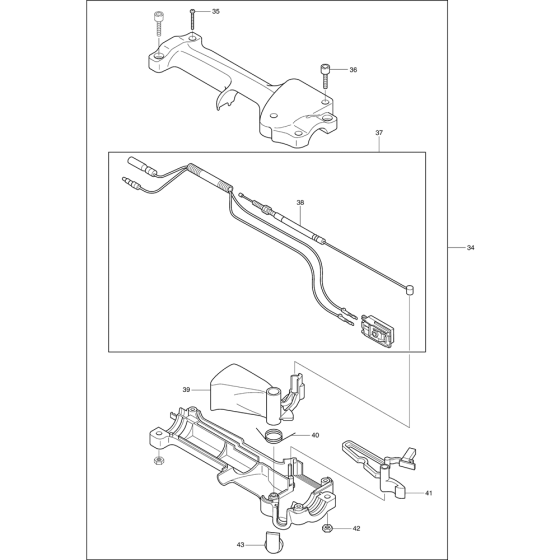Line Assembly for Makita DBC260L