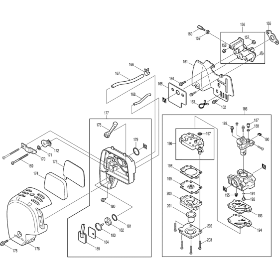 Carburetor Assembly for Makita