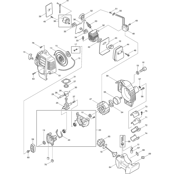 Clutch Assembly for Makita RBC221