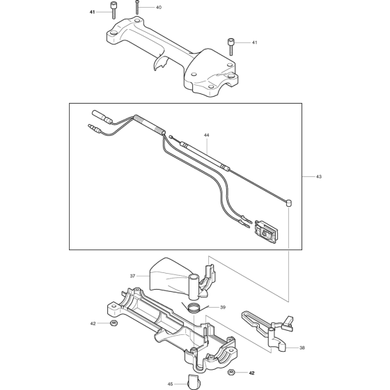 Lever Assembly for Makita RBC2510