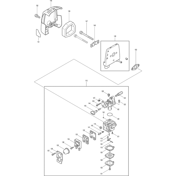 Carburetor Assembly for RBC2510