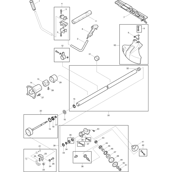 Shaft Assembly for Makita RBC310
