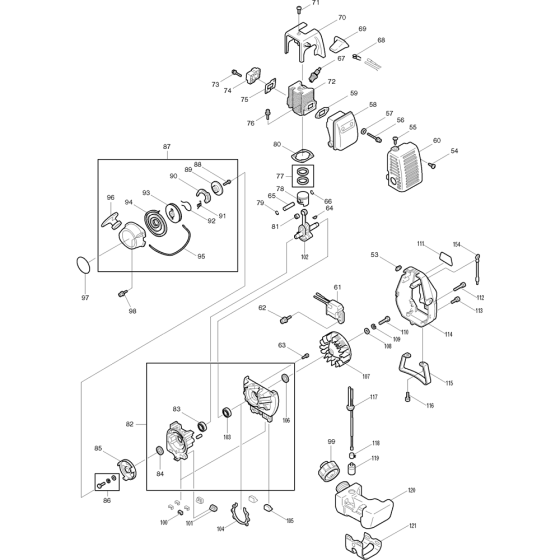 Cylinder Crankcase Clutch Recoil