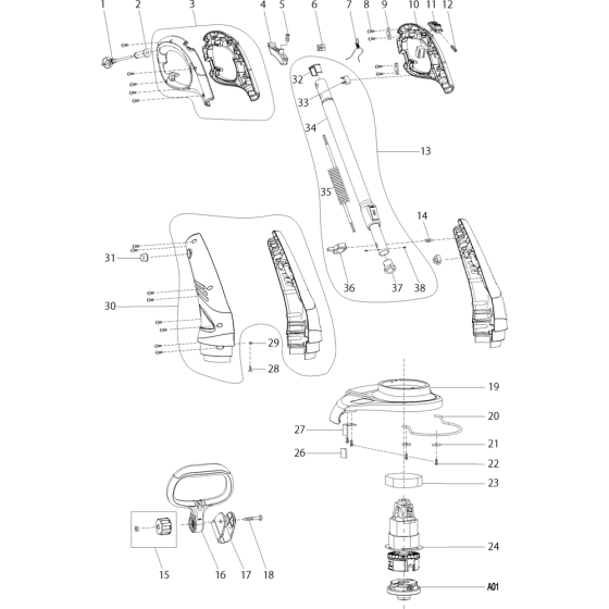 Makita UR3000 Assembly