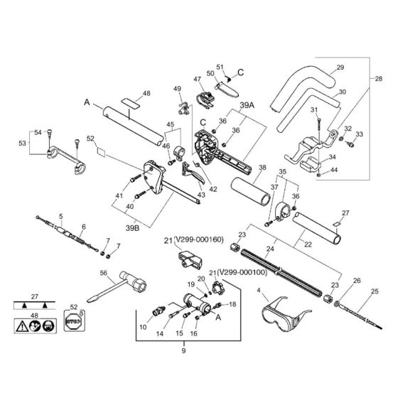 Handle Tool for ECHO PAS-2400