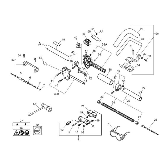 Handle Tool for ECHO PAS-2400