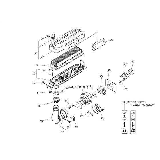 Air Cleaner for ECHO PB-46LN
