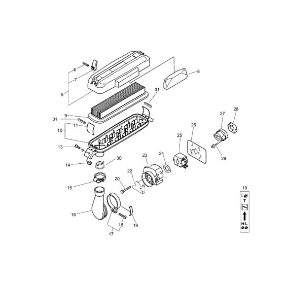Air Cleaner for ECHO PB-46LN