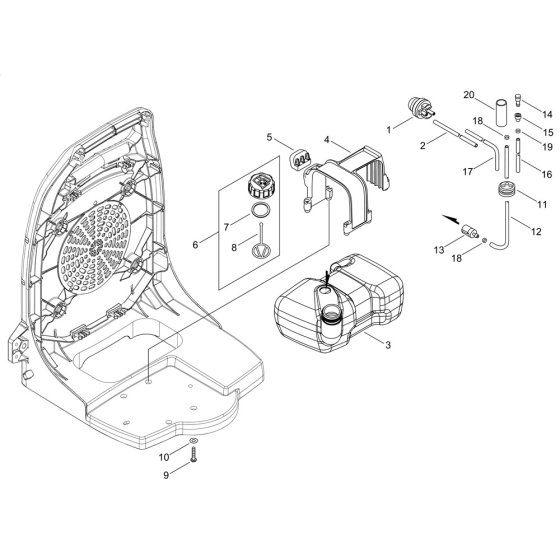 Fuel Tank for ECHO PB-770