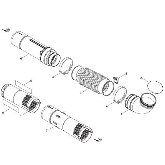 Pipe for ECHO PB-8010 Blower