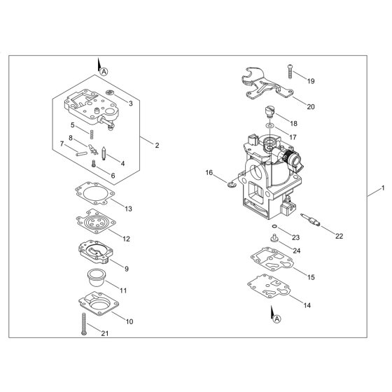 Carburetor for ECHO PB-8010