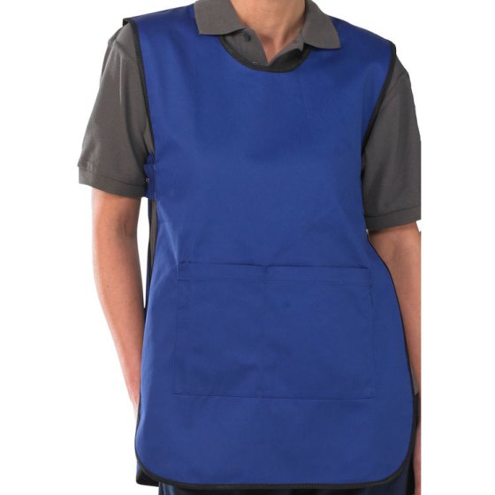 Tabard Polyester Cotton Fabric Side Tabs & Front Pouch Pocket Royal Large
