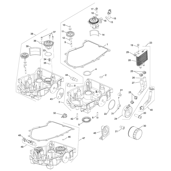 Lubrication for Kohler PCV740