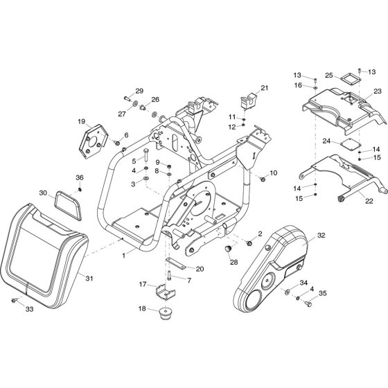 Bedplate Assembly for Belle PCX