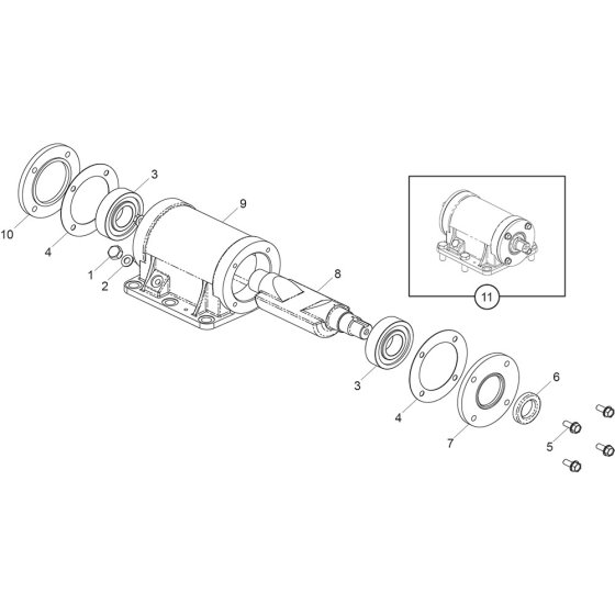 Vibrator Assembly for Belle PCX 13/40E+