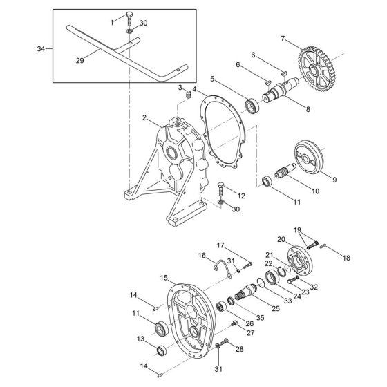 Gearbox Assembly for Wacker PDI3