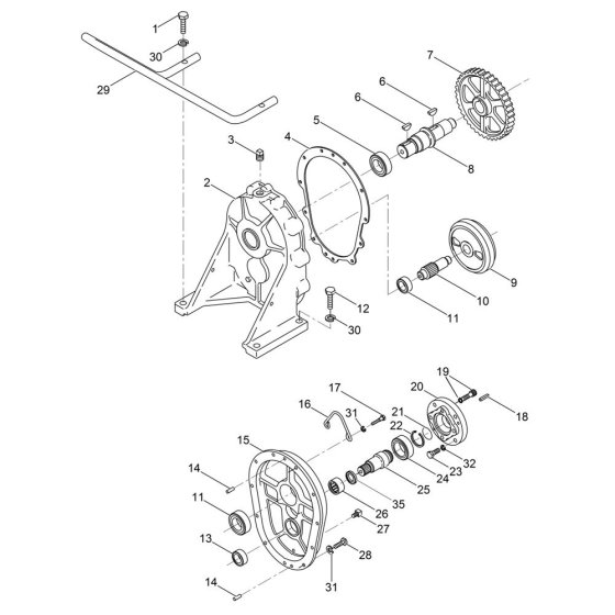 Gearbox Assembly for Wacker