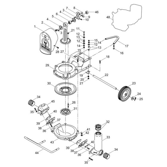 Pump Assembly for Wacker PDT2B