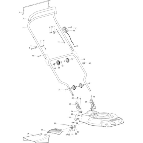 Makita PLM4817 Handle Assembly