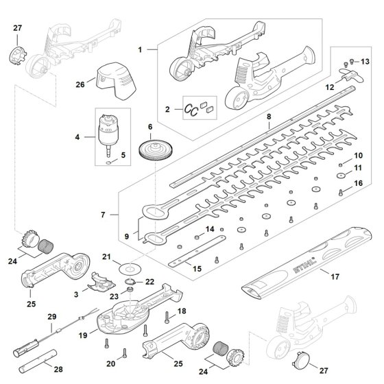 Powerhead Assembly for Stihl HLA 56