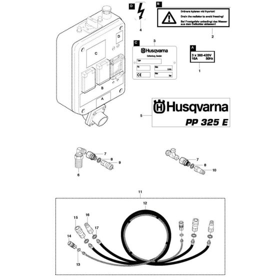 Hose Assembly for Husqvarna