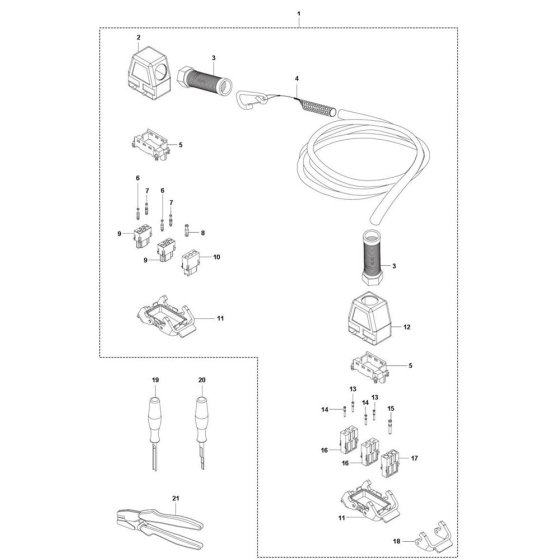 Wiring Harness for Husqvarna PP 490