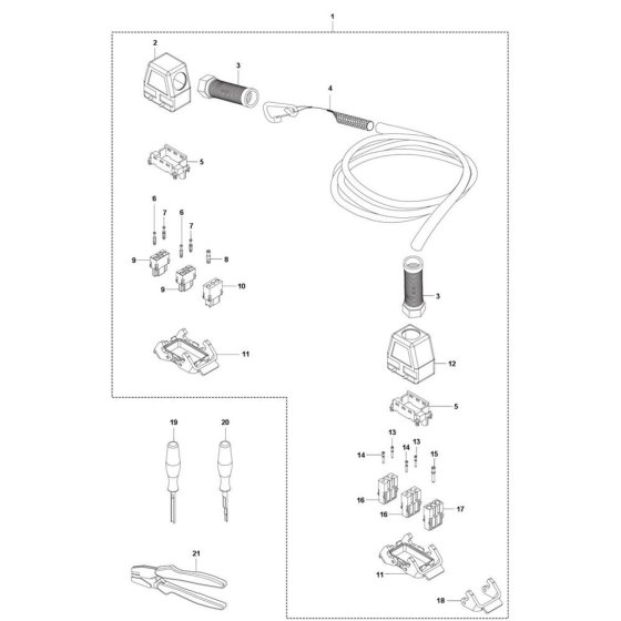 Wiring Harness for Husqvarna PP 492