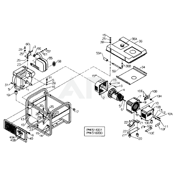 Kawasaki PP6000 Generator