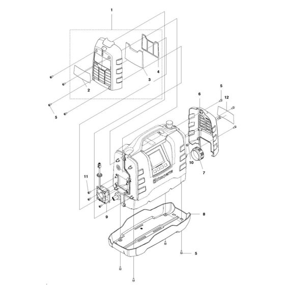 Cover Assembly for Husqvarna PP 65