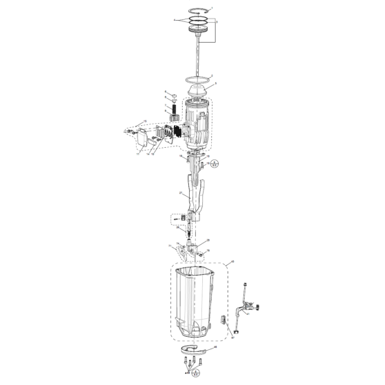 Fan Motor Assembly for Paslode