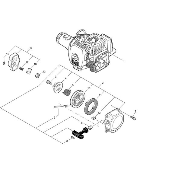 Recoil Starter for ECHO PPT-300ES