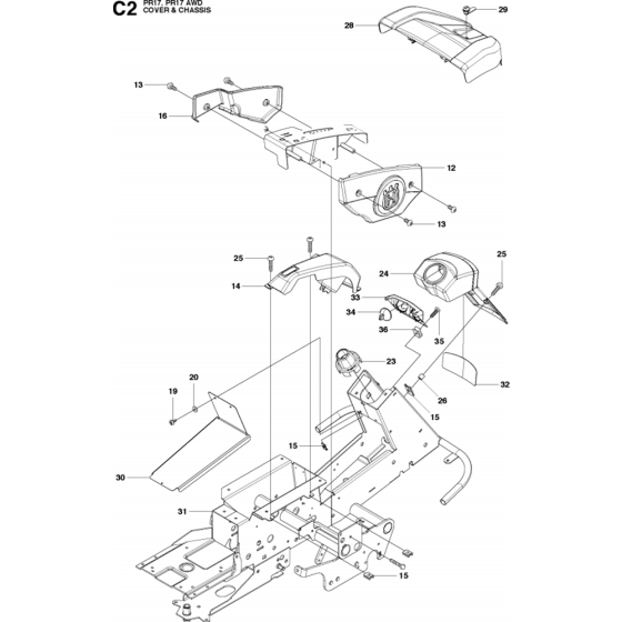 Cover Assembly-2 for PR17 AWD
