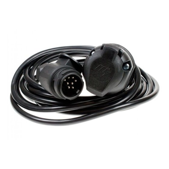 8 Pin 6m Extension Lead - 8 Pin Plug and 13 Pin Flying Socket