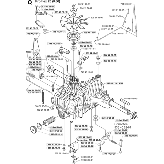 Transmission Assembly for Husqvarna