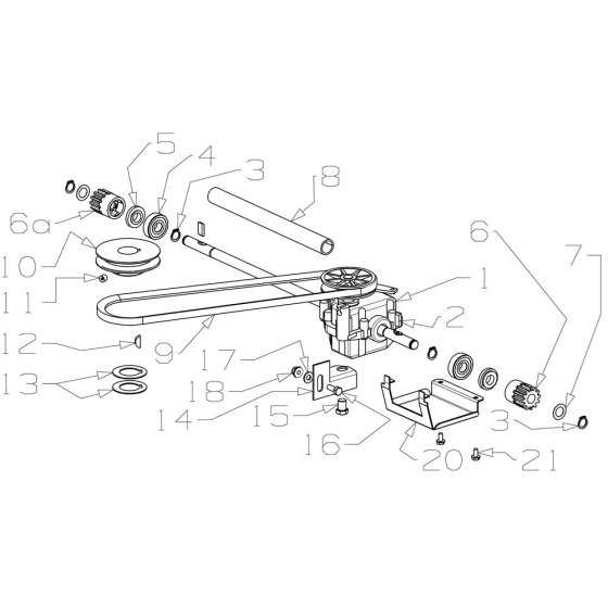 Gearbox Assembly for Morrison Mower