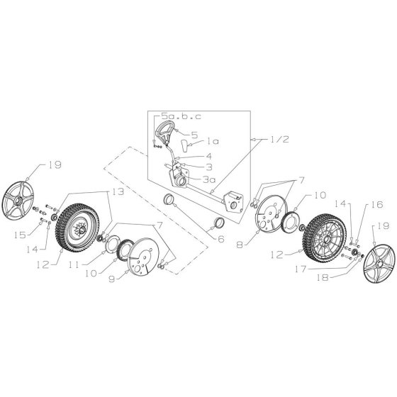 Wheel Assembly for Morrison Mower