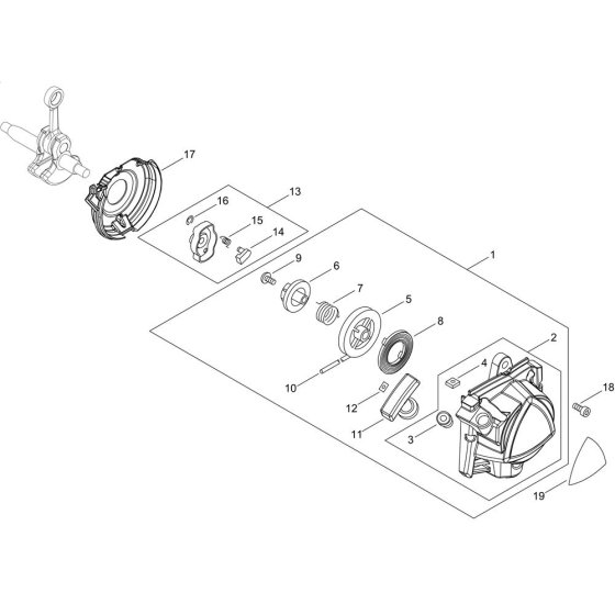 Recoil Starter for Shindaiwa PT262S