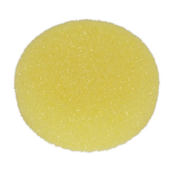 Buffing & Polishing Foam Head Hook & Loop Dia.80 x 25mm Yellow/Coarse Sealey Part No. PTCCHV79Y