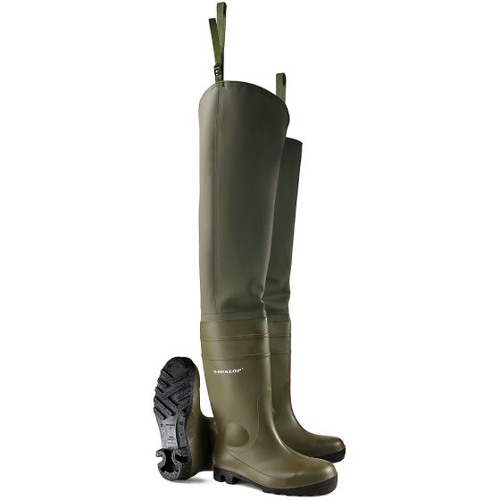 Thigh Wader Durable Boot Full Safety Toe Cap Protection Green Size 06