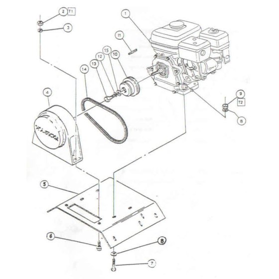 Engine Assembly for Wacker PVP75A