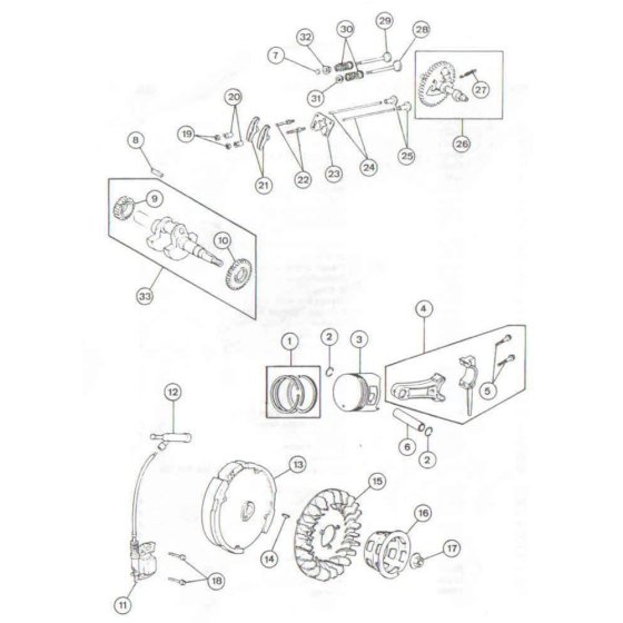 Valve, Piston & Ignition for Wacker