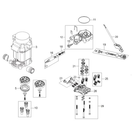 Pump Assembly for Husqvarna