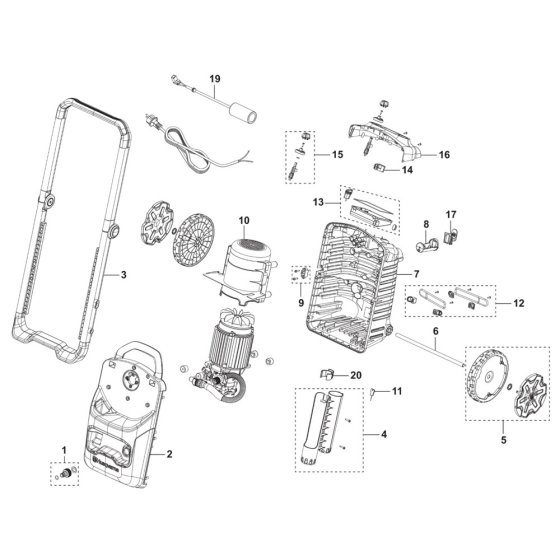 Husqvarna PW 350 Assembly