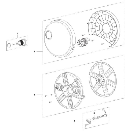 Hose Reel Assembly for PW 360