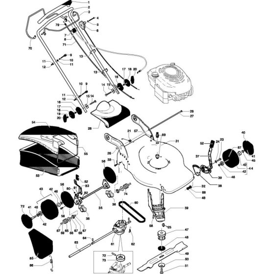 Flymo QS5160HW Assembly