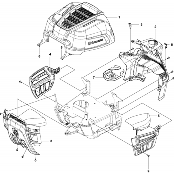 Cover Assembly for Husqvarna R112
